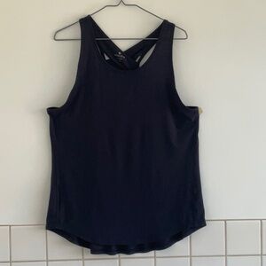 ATHLETA  Women’s Racer Back Tank Deep Navy Blue. Large. NWOT